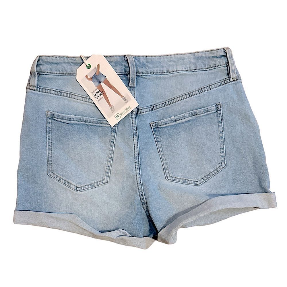 Celebrity Pink ReGeneration Mindful Denim Jean Mom High Rise Shorts 11/30 NWT - Picture 2 of 7